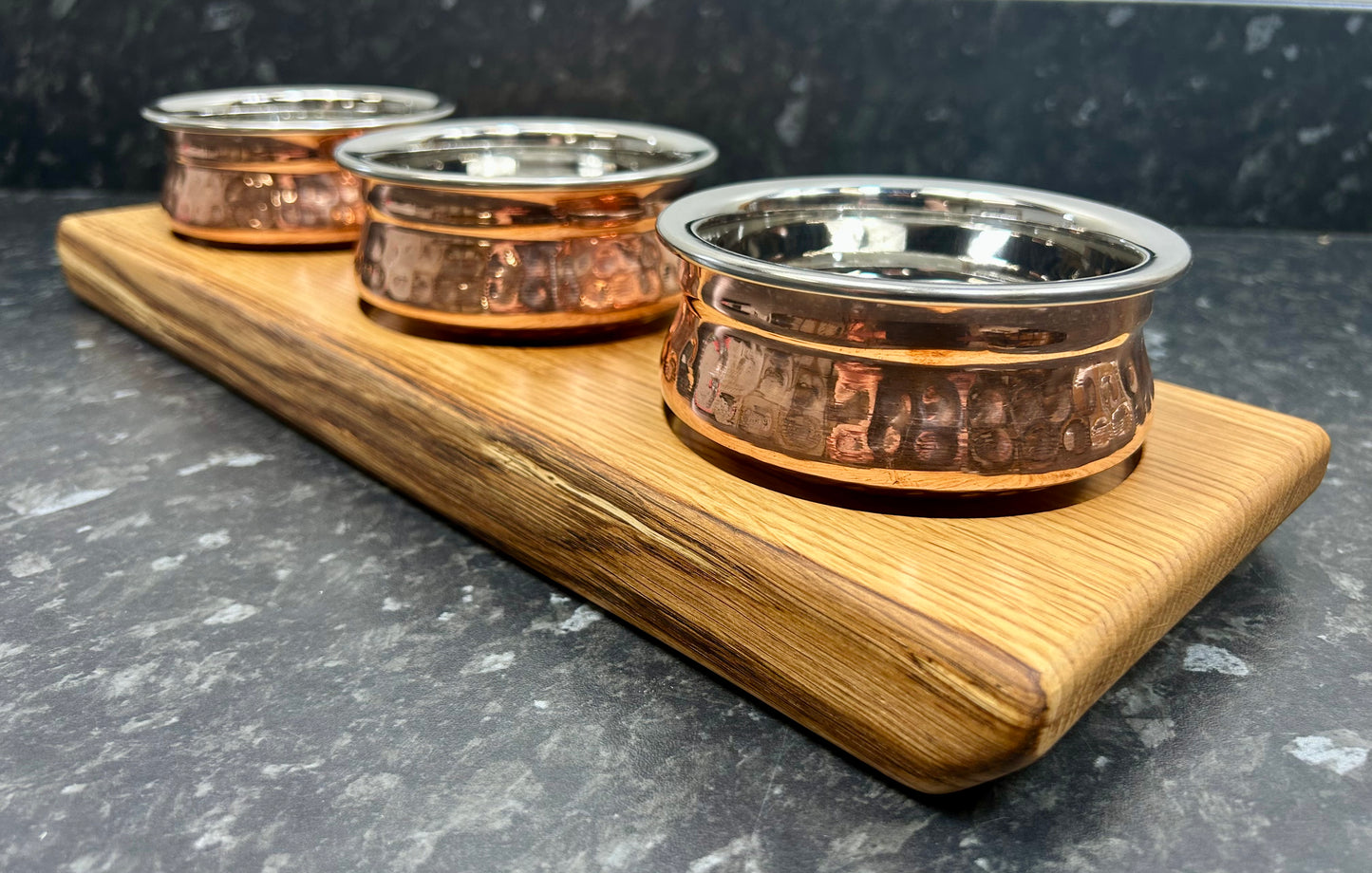 Serving Board with Copper dishes (3cbd-1385)