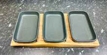 Load image into Gallery viewer, Serving Board with 3 Rectangular Dishes (3rct-1021)
