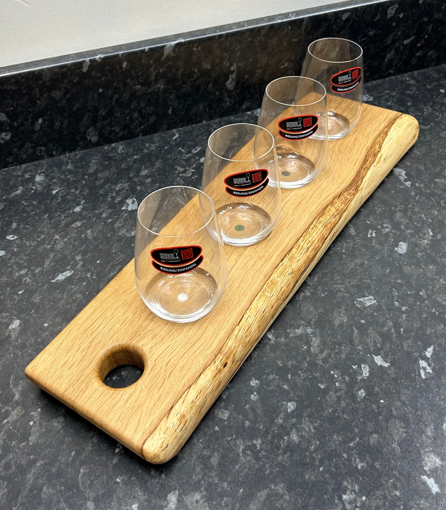 Tasting Flight with 4 Riedel White Wine Glasses (4ww-852)