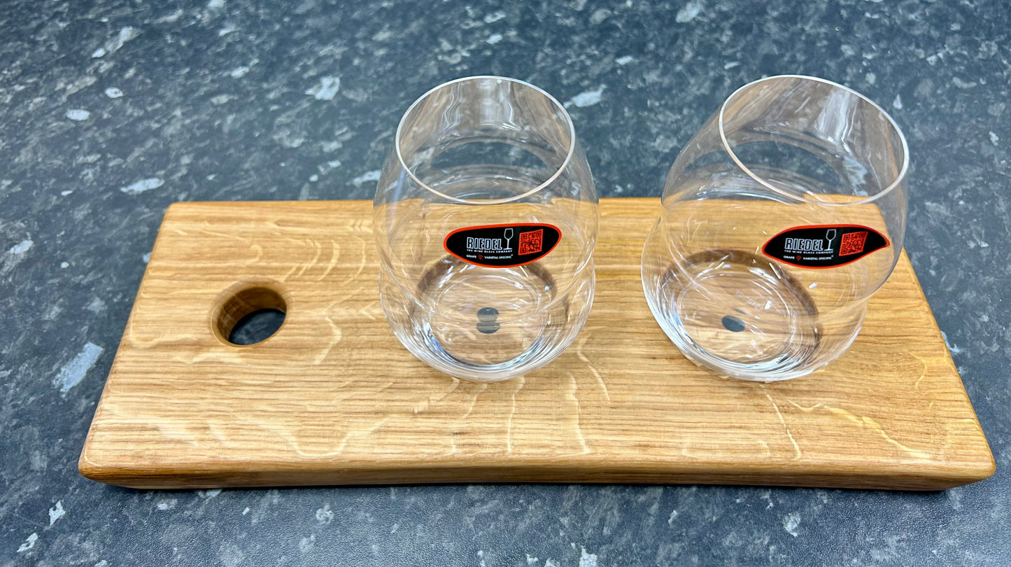 Tasting Flight with 2 Riedel Red Wine Swirl Glasses (2rw-1367)