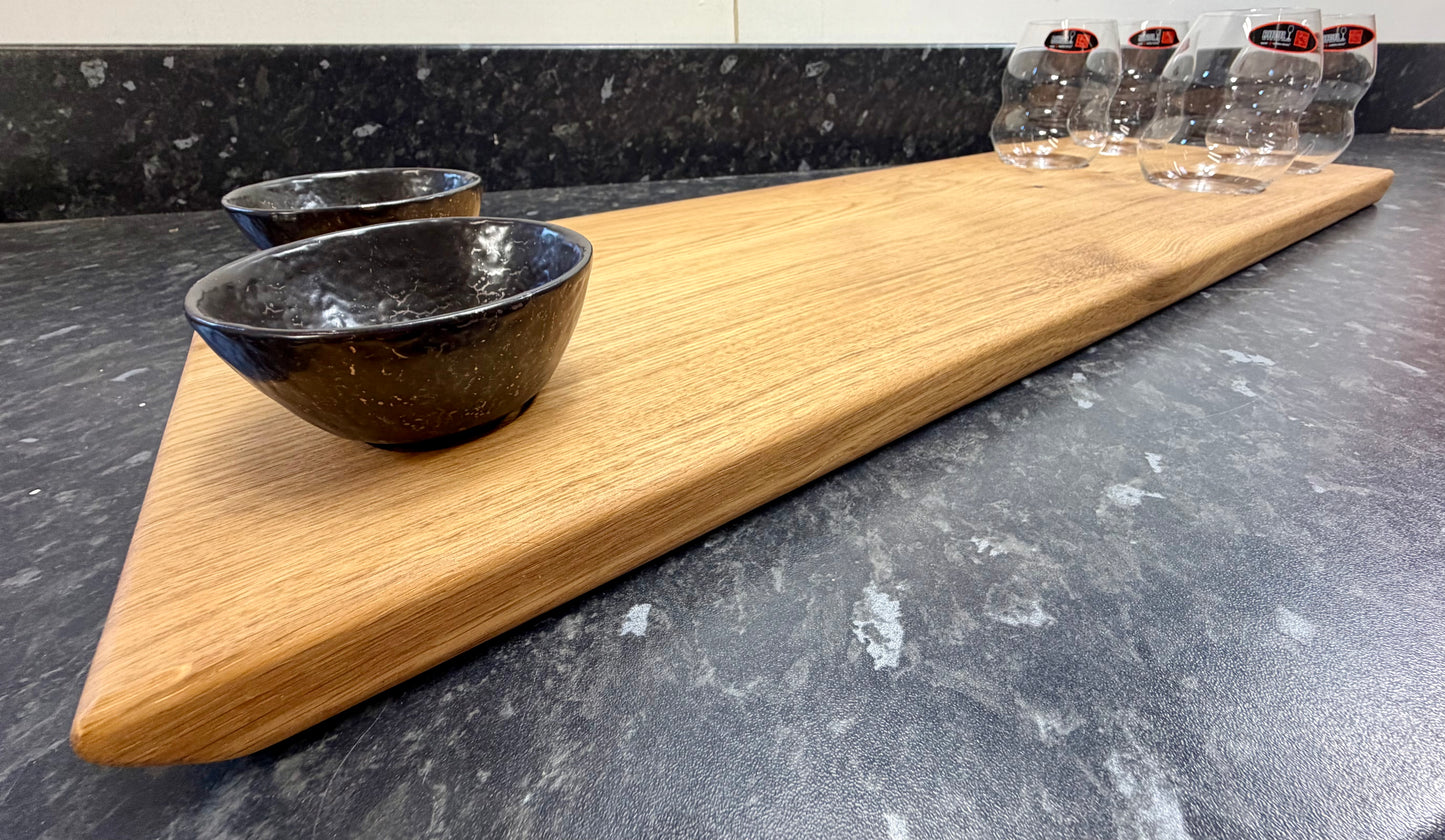 Wine & Cheese Board with 4 wine glasses & 2 dipping bowls (4WCh-758)