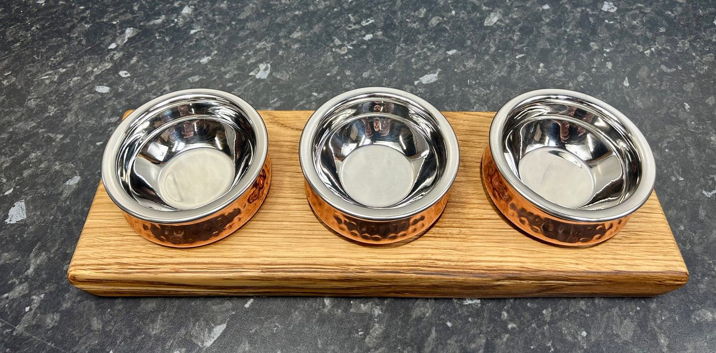 Serving Board with Copper dishes (3cbd-1385)