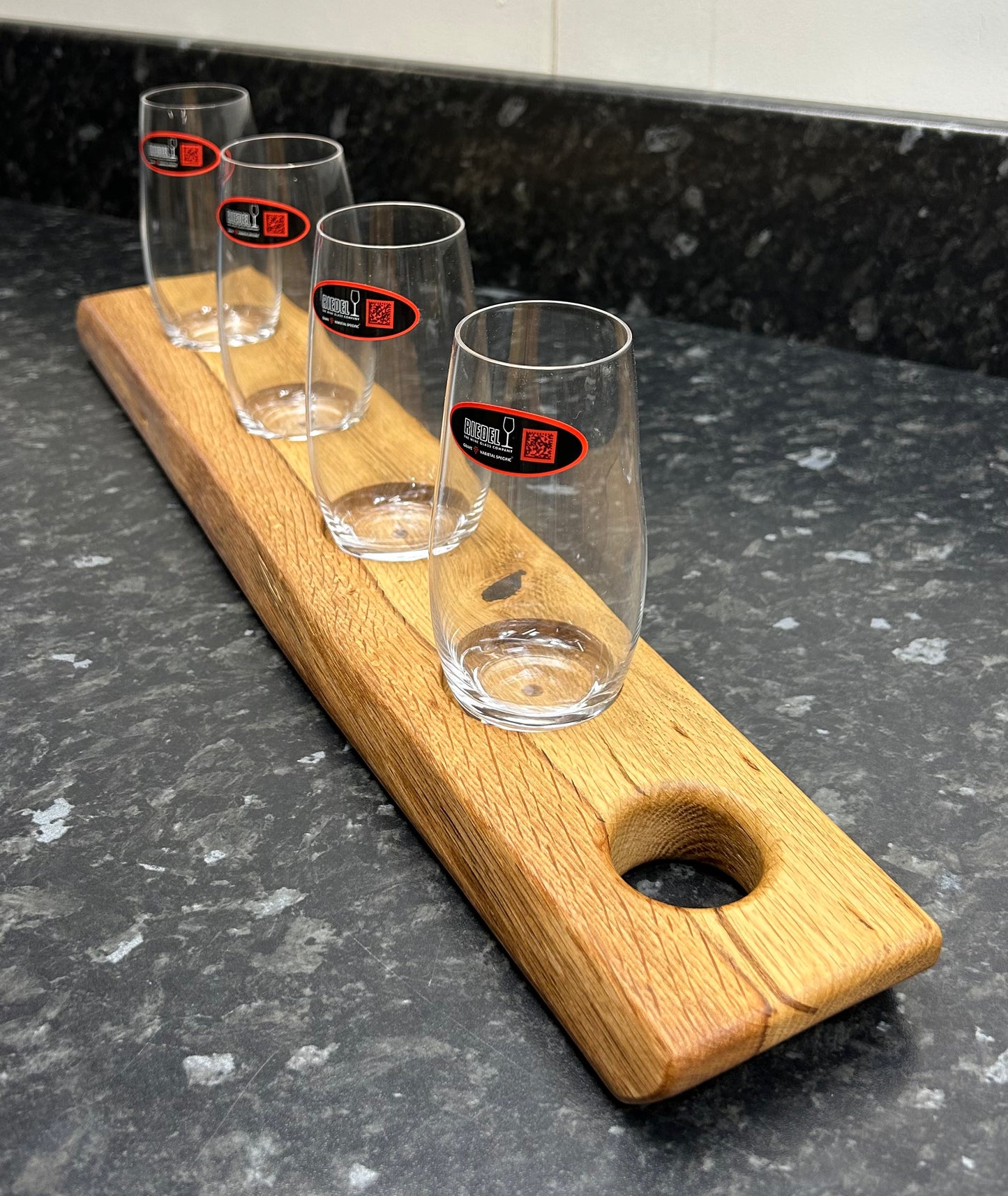 Tasting Flight with 4 Riedel Champagne Glasses (4Cp-664)