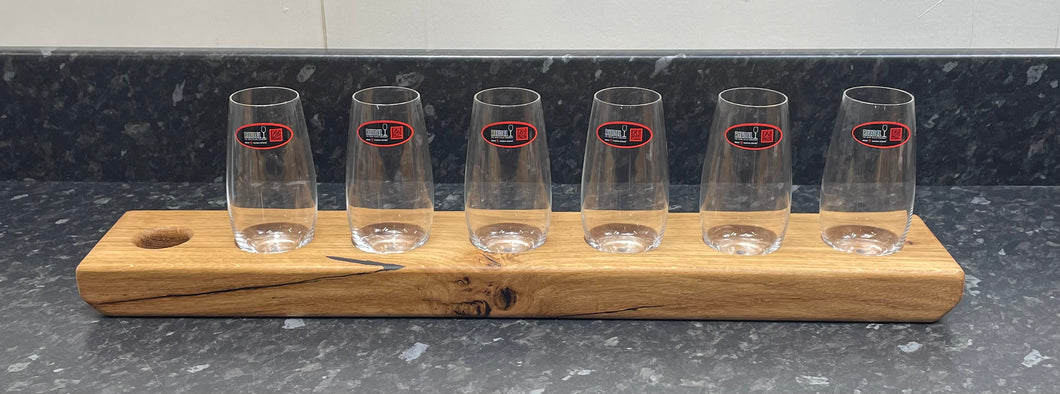 Tasting Flight with 6 Riedel Champagne Glasses (6Cp-812)
