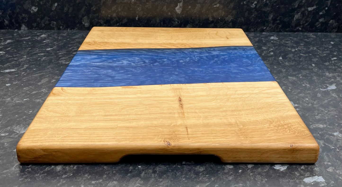 Oak & Blue Resin "Stream" Serving Board (Str-1171)