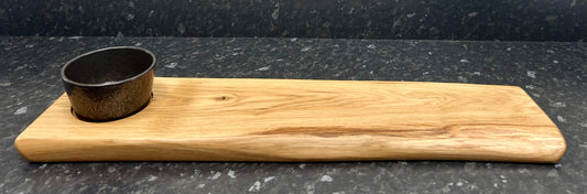 Serving Board with 12cm Oxide bowl (1Ox12-1381)