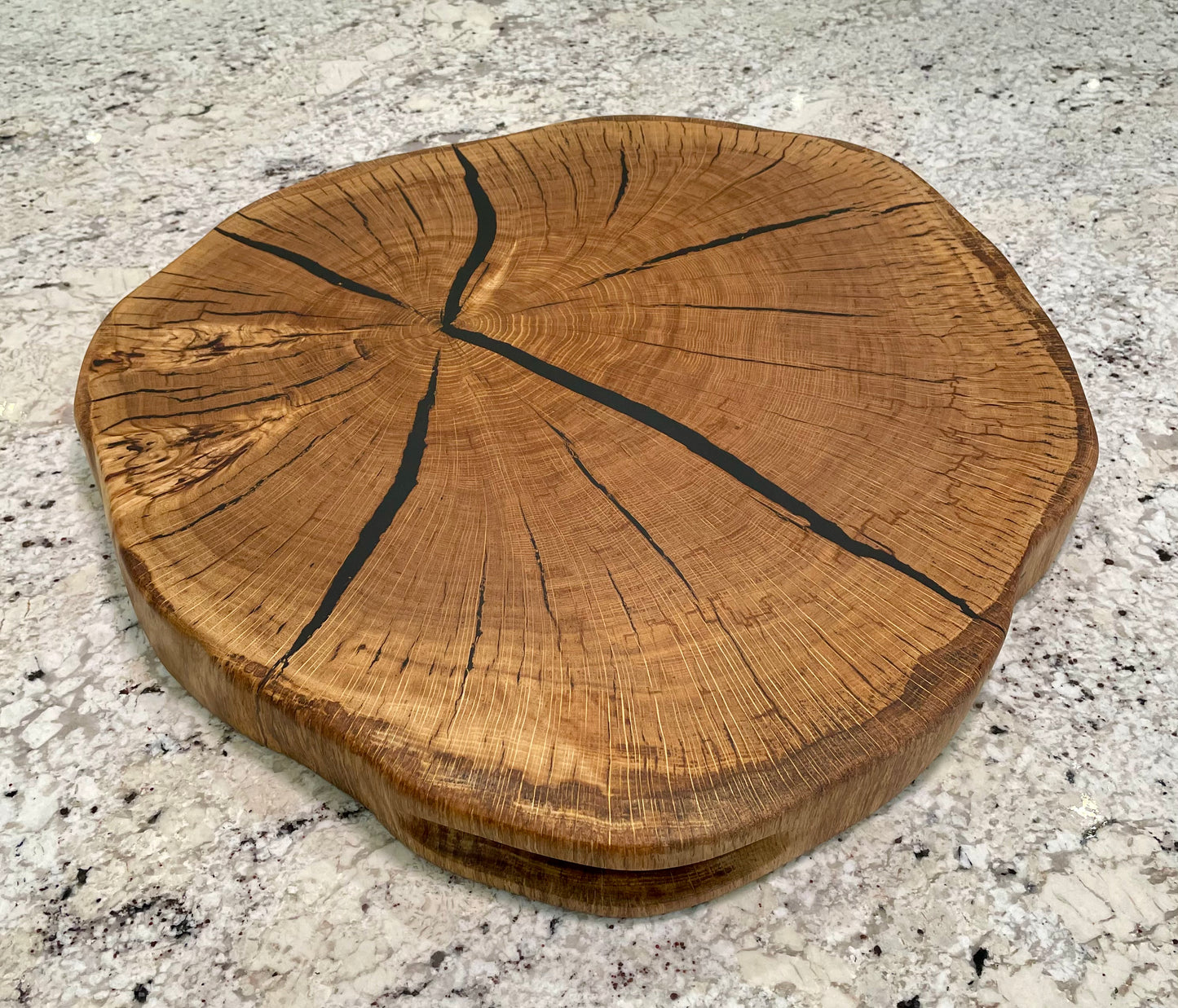 End Grain Oak & Resin Board (Egr-1252)