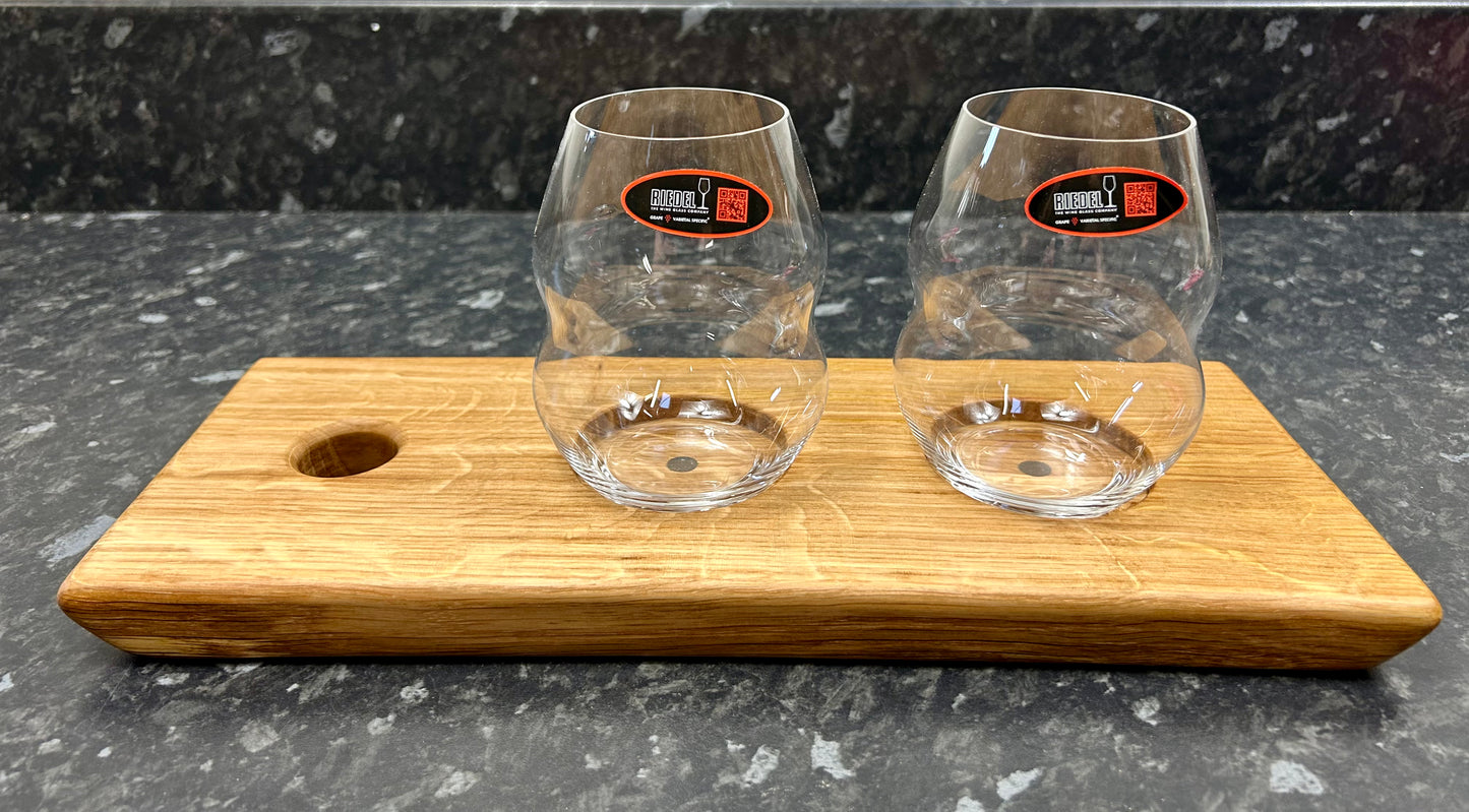 Tasting Flight with 2 Riedel Red Wine Swirl Glasses (2rw-1367)
