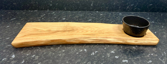Serving Board with 12cm Oxide bowl (1Ox12-1382)