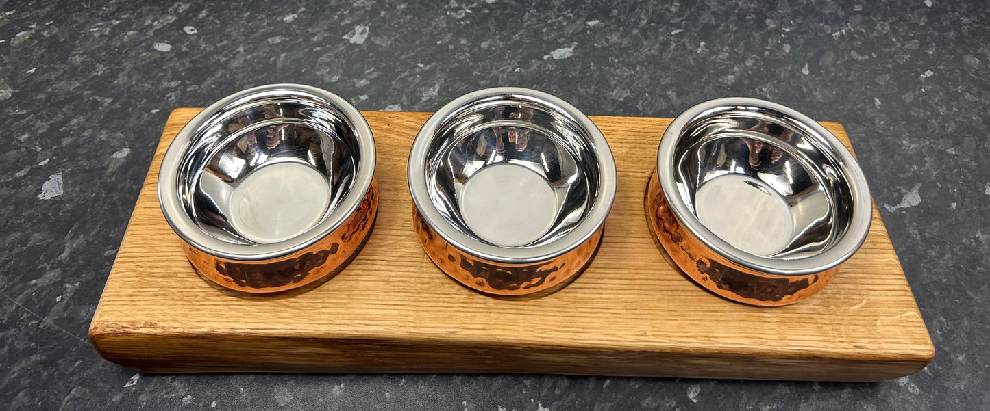 Serving Board with Copper dishes (3cbd-1384)