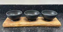 Load image into Gallery viewer, Serving Board with 3 Carbon 13.5cm Bowls (3ftd-660)
